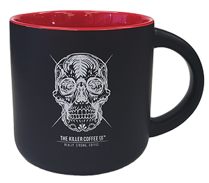 Killer Coffee™ Mug in Black & Red